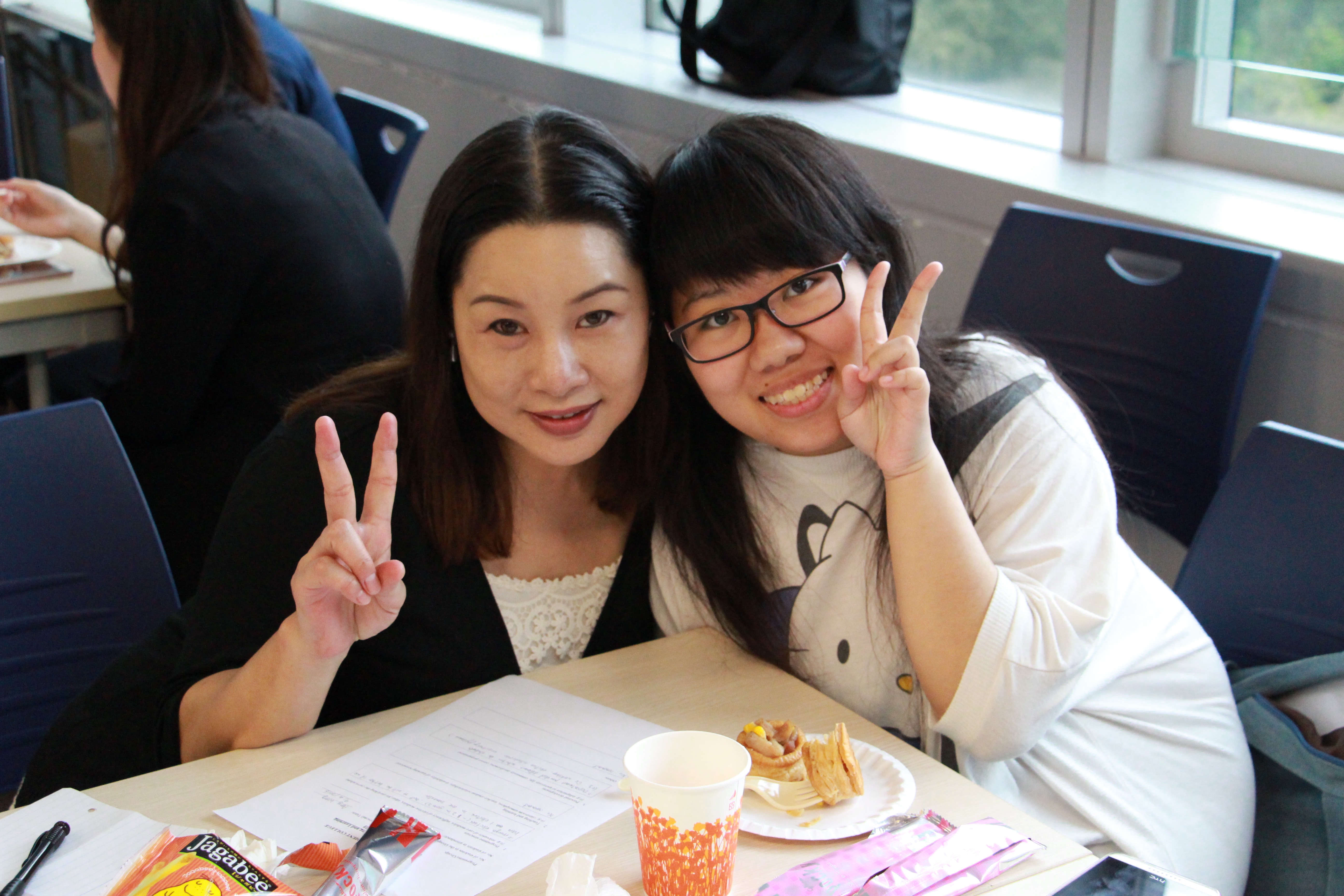 Photo of Ms. Amy Wong  and Hillary Yeung