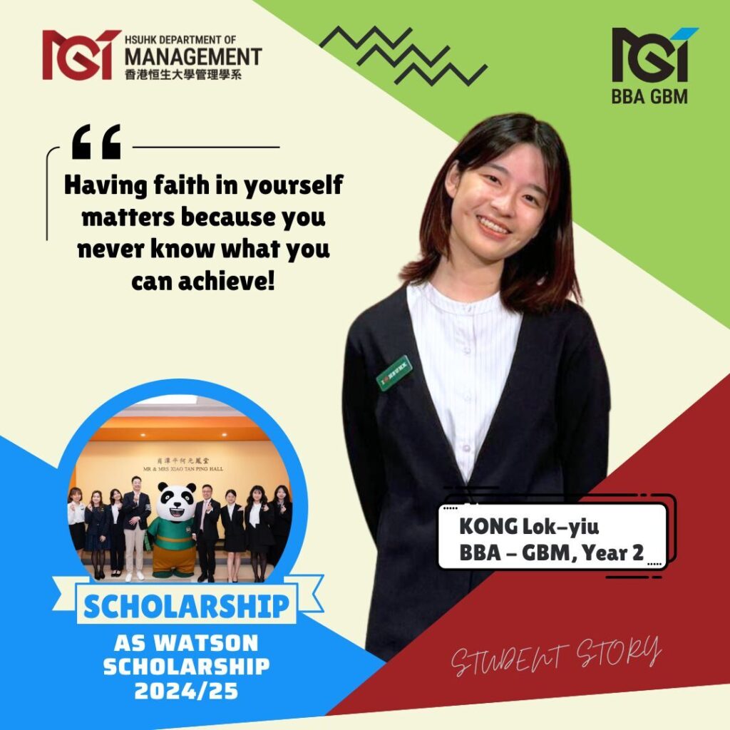 Year 2 Global Business Management student Kong Lok-yiu