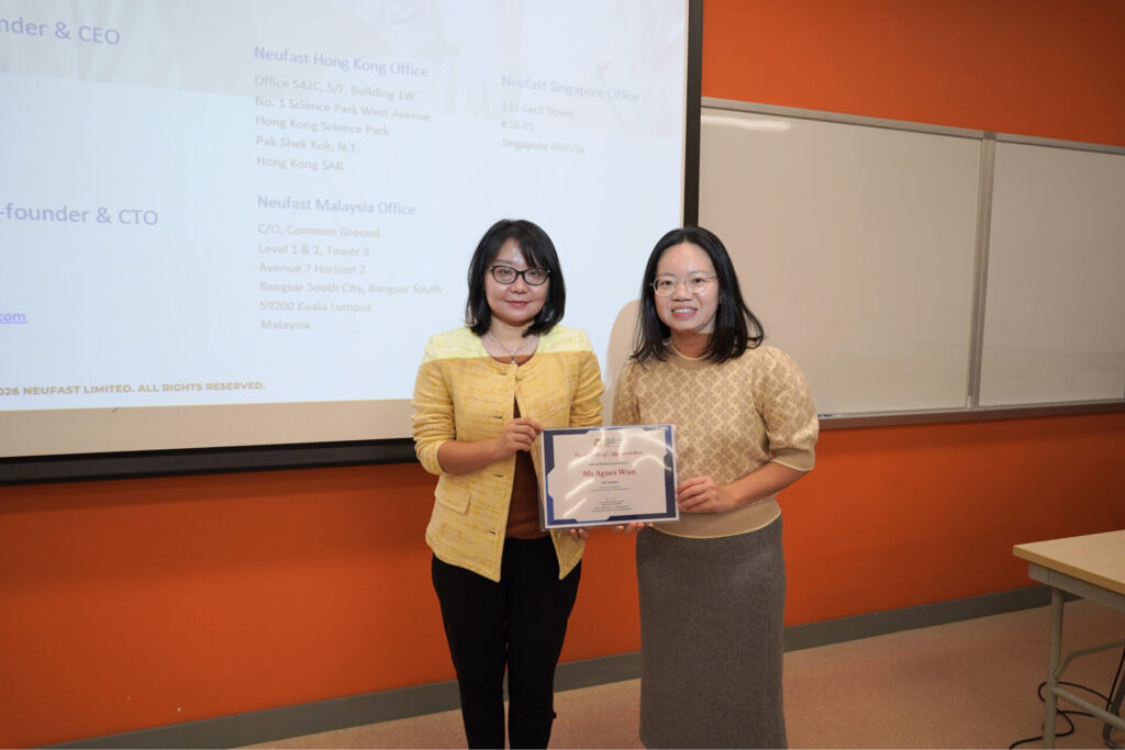 Ms Agnes Wun, Co-founder & CEO of Neufast